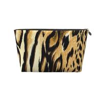 Pelliccia tigrata di pelle di tigre di leone leopardo, Borsa da toilette Borsa per trucco Borsa per cosmetici Borsa da toilette da viaggio portatile