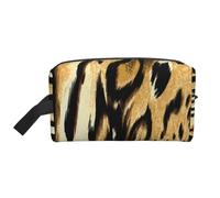 Pelliccia tigrata di pelle di tigre di leone leopardo, Borsa per il trucco Borsa per cosmetici Borsa da viaggio portatile da viaggio Borsa per trucco Organizer