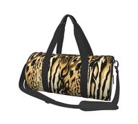 Pelliccia tigrata di pelle di tigre di leone leopardo, Borsone da viaggio di grande capacità Borsa rotonda Borsa da viaggio sportiva Borsa da viaggio Borsa da fitness