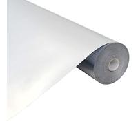 Pellicola a specchio per finestre, autoadesiva, 0,9 x 20 m, in PET, effetto specchio, per ufficio, bagno, porta in vetro, protezione solare e antiriflesso, opaca, traslucida