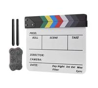 Pellicola acrilica Clapboard Film Clapboard Cut Action Scene Clapper Board con penne cancellino lavagna