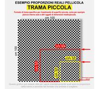Pellicola Adesiva a Scacchi Bianco Nero Car Wrapping adesivo scacchiera