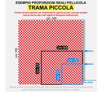 Pellicola Adesiva a Scacchi Bianco Rosso Car Wrapping adesivo scacchiera