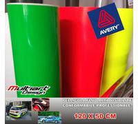 PELLICOLA ADESIVA AVERY FLUO 120 X 50 CM ALTA VISIBILITA'