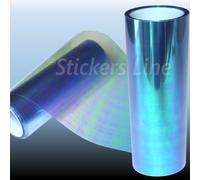 Pellicola adesiva CAMALEONTE AZZURRO fari fanali auto moto cm 30x150 light blue