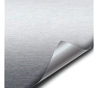 Pellicola adesiva Car Wrapping ALLUMINIO SATINATO SILVER SPAZZOLATO (30x150 cm)