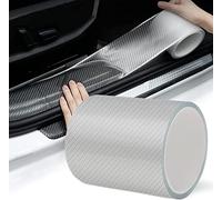 Pellicola Adesiva Carbonio 10cm x10m Pellicola Adesiva per Auto Fibra di Carbonio Adesiva per portiera auto, protezione bordi auto, protezione per paraurti anteriore e posteriore