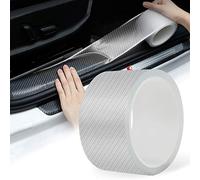 Pellicola Adesiva Carbonio 5cm x10m Pellicola Adesiva per Auto Fibra di Carbonio Adesiva per portiera auto, protezione bordi auto, protezione per paraurti anteriore e posteriore