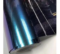 PELLICOLA ADESIVA CAST WRAPPING CANGIANTE BLU VIOLA LUCIDO AUTO MOTO TUNING