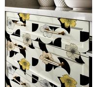 Pellicola adesiva Floral geometries per mobili e pareti stile Floreale, Mobili,