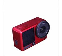 Pellicola adesiva in PVC per DJI Osmo Action 6, pellicola protettiva, antigraffio, rimovibile, per action camera DJI Osmo Action 6 (rosso fluorescente)