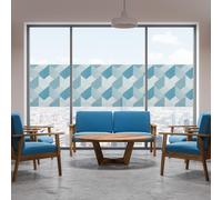 Pellicola adesiva per vetro Toni di blu finestre box doccia bagno vetrate