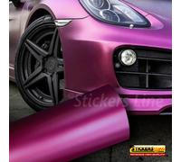 Pellicola adesiva rosso bordeaux cromo satinato wrapping metallizzato auto moto