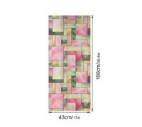 Pellicola adesiva statica verde testurizzata 3D PVC privacy decorazione pellicol