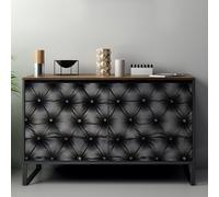 Pellicola adesiva Trapunta nera per mobili e pareti stile Mobili, Moderno, Pelli