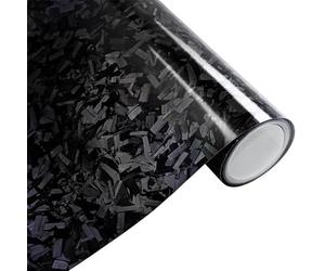 Pellicola Adesiva Wrapping Carbonio Forgiato per Auto - Nero - 152x200cm
