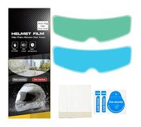 Pellicola Antiappannamento e Antipioggia per Casco Moto,Pellicola Trasparente HD Universale,con 1 pezzo Anti Nebbia + 1 Pellicola Protettiva Antipioggia,per Caschi Completi e Caschi Aperti
