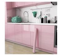 Pellicola antiolio per cucina Carta da parati impermeabile in PVC perlato fai da te, autoadesiva, nera/bianca, for guardaroba, cucina, mobili, adesivi murali(Pink Glossy,40cmx2M)