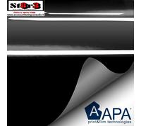 Foglio Pellicola Adesivo Nero Opaco per Wrapping, 35 x 50 cm