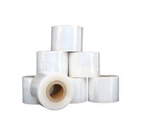 Pellicola avvolgente estensibile in PE | Diverse dimensioni for l'avvolgimento di pallet, la sigillatura di scatole e l'innesto(3cmx205m 10pcs)