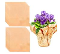 Pellicola avvolgente per piante, 10 pezzi, aderente e protettiva, 49,8 x 49,8 cm, copertura floreale per fioriere, per giardinieri, proprietari di casa, abitanti e regalo di inaugurazione della casa