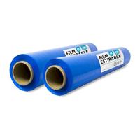 Pellicola blu per imballaggio, plastica coperta, pellicola blu per imballaggio di scatole di traslochi, proteggere mobili e spedizioni, dimensioni 50 cm x 200 m estensibile · m-office (trasparente, 2