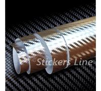 Pellicola CARBONIO CROMATO 3D car wrapping chrome carbon auto moto antigraffio