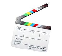 Pellicola Clapperboard con colori vivaci Film Clap Board facile da pulire per l'uso sul set in film serie regista ardesie