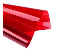 Pellicola colorata trasparente per finestra, pellicola protettiva per la casa, ufficio, rosso, 30 x 300 cm, protezione UV, miglioramento della privacy, facile applicazione