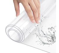 Pellicola da tavolo rettangolare Tovaglia impermeabile trasparente in PVC trasparente da 1 mm Decorazione natalizia Copertura protettiva lucida