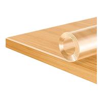 Pellicola da tavolo trasparente in PVC da 2 mm, tovaglia rettangolare cristallina, copertura protettiva impermeabile per tavolo da ristorante da pranzo domestico