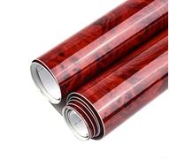 Pellicola decorativa per interni auto, effetto legno realistico, antigraffio, in PET, autoadesiva, 300 x 2000 mm