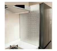 Pellicola di alluminio autoadesiva guardia scudo grease | Olio antiaderente, resistente al calore, facile da pulire, protezione da forno per parete della cucina (40 x 60 cm)
