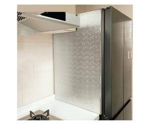 Pellicola di alluminio autoadesiva guardia scudo grease | Olio antiaderente, resistente al calore, facile da pulire, protezione da forno per parete della cucina (40 x 60 cm)