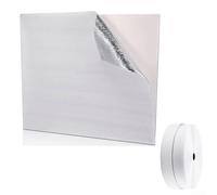 Pellicola di alluminio isolante per sfiato attico, copertura di ventilazione per soffitta realizzata in foglio di alluminio isolante per un efficace controllo della temperatura (129 cm x 95 cm)