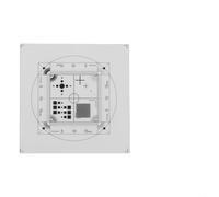 Pellicola di calibrazione del microscopio Righello micrometrico trasparente PET per software di misurazione microscopia - 45x45mm, spessore 0,1mm, graticule punto/mirino