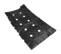 Pellicola di controllo perforata in plastica nera per verdura, con fori pre-impianto, in polietilene, per giardino, paesaggio, telo anti erba e suolo (10 m x 1,35 m)