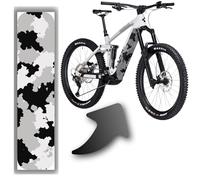 Pellicola di design per biciclette elettriche a batteria per CUBE Stereo | Reaction Hybrid modelli, protezione telaio eBike, adesivo per bicicletta (cubo copertura 20-04377, 21-11463, 20-01818, nero e