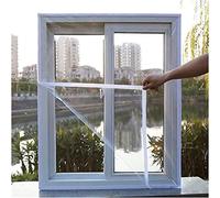Pellicola di isolamento della finestra, copertura impermeabile del ventilatore della soffitta del parabrezza del tessuto Autoadesivo Anti-perdita Adesivo della feritoia 85x90cm(33.4x35.4in) Bianco