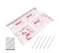 Pellicola di protezione adesiva per libri, 5 m x 45 cm, trasparente, tagliabile per libri, quaderni e forniture scolastiche, resistente e resistente, in PP per scuola e casa