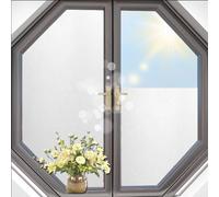 Pellicola Elettrostatica per Vetri 35 x 300 cm, Senza Colla, Aderenza Statica, Facile Applicazione, Privacy Finestre, Traslucido Motivo Film Adesivo, per Casa Cucina, bianco opaco