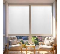 Pellicola Elettrostatica per Vetri 50 x 330 cm, Static Cling, Autoadesiva, Impermeabile Prova Olio, Incolore in Rotolo, Pellicola Privacy Finestre per Casa, per Casa Cucina,bianco opaco
