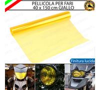 PELLICOLA FARI ADESIVA GIALLO LUCIDO 40 x 150 CM PER CAGIVA ALETTA ROSSA 350