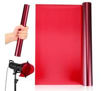 Pellicola Fari Trasparente PET per Led, Effetto Gradiente Set | Filtri Luce Rossa e Gialla, Taglio Facile Fai, per Pannelli LED e Decorazione Casa