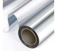 Pellicola for la privacy delle finestre a specchio solare Pellicola for vetri colorati autoadesiva for isolamento termico che blocca la luce Pellicola for vetri oscurata Per Vetri(Silver-silver,90x200