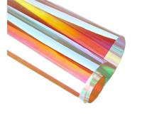 Pellicola for vetri dicroica Chameleon, autoadesiva | Lastra colorata for vetro, centro commerciale, ufficio, porta, bagno, decorazione di partizioni(B,50x500 cm)