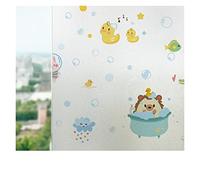 Pellicola for vetri elettrostatica modello Paradiso degli animali | Finestra multicolore da 30-70x100 cm for l'home office: ombreggiatura con motivo Animal Paradise(Ee,30x100cm)