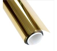 Pellicola for vetri riflettente unidirezionale in PET | Oro Argento 20-70 cm x 5 m for l'isolamento termico delle finestre e la privacy diurna(60cmx5m)