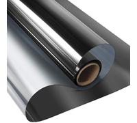 Pellicola for vetri unidirezionale in vinile autoadesivo | Multicolore, dimensioni multiple: controllo del calore domestico, privacy, protezione UV(Black,70x200 cm)