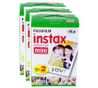 Pellicola Fujifilm Instax Mini Colore 60 Foto Pack Compatibile con 7S 8 90 50
